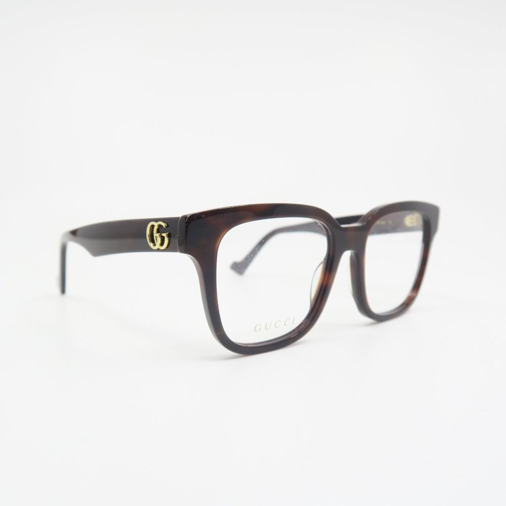 Gucci GG0958O 004752mm Havana (Brown) New Square Women's Eyeglasses Frames. - Picture 4 of 8